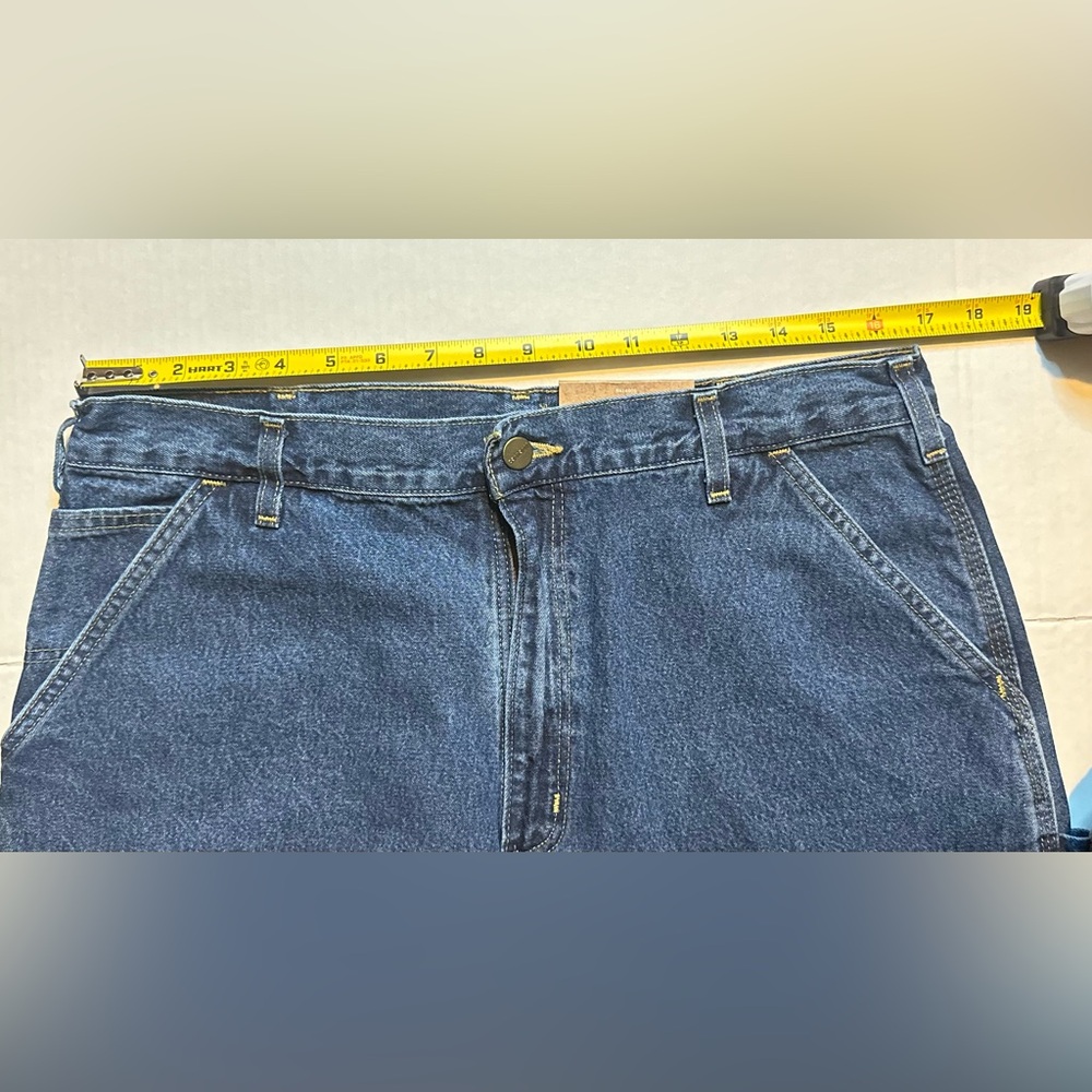 Carhartt Loose Original Fit‎ Work Dungaree Carpenter Jeans B13 DPS 36x32 NWT - Picture 6 of 12